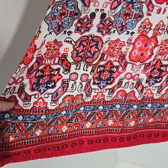 {Artisan NY} Women's Plus Size Mosaic Print Rayon Blouse - Picture 8 of 10